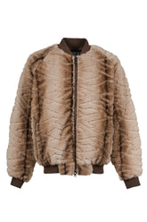 T-shirt Quilt Fur MA-1 / Brown 
