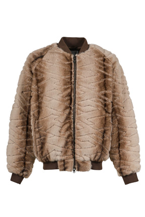 T-shirt Quilt Fur MA-1 / Brown 