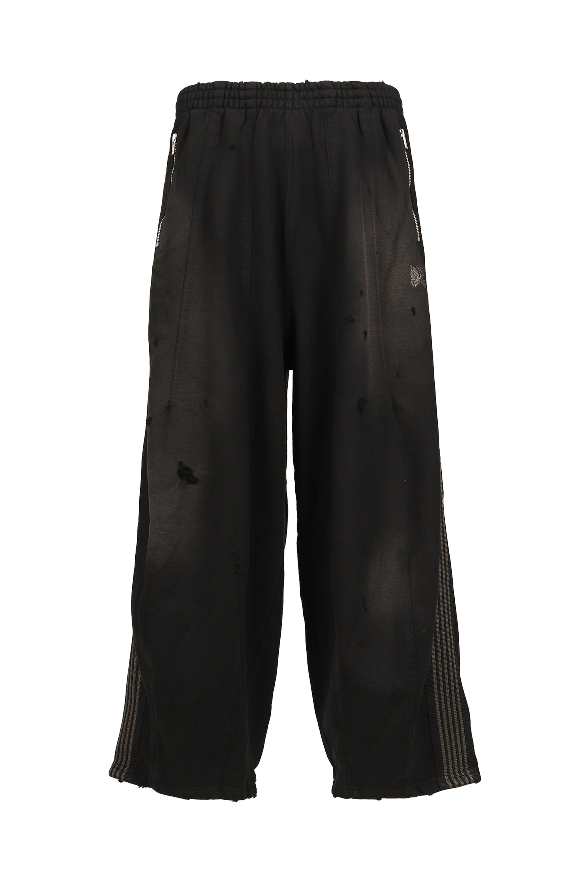 H.D. TRACK PANT - COTTON JERSEY / DAMAGED (20TH EXCLUSIVE) / BLK