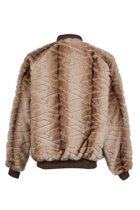 T-shirt Quilt Fur MA-1 / Brown 