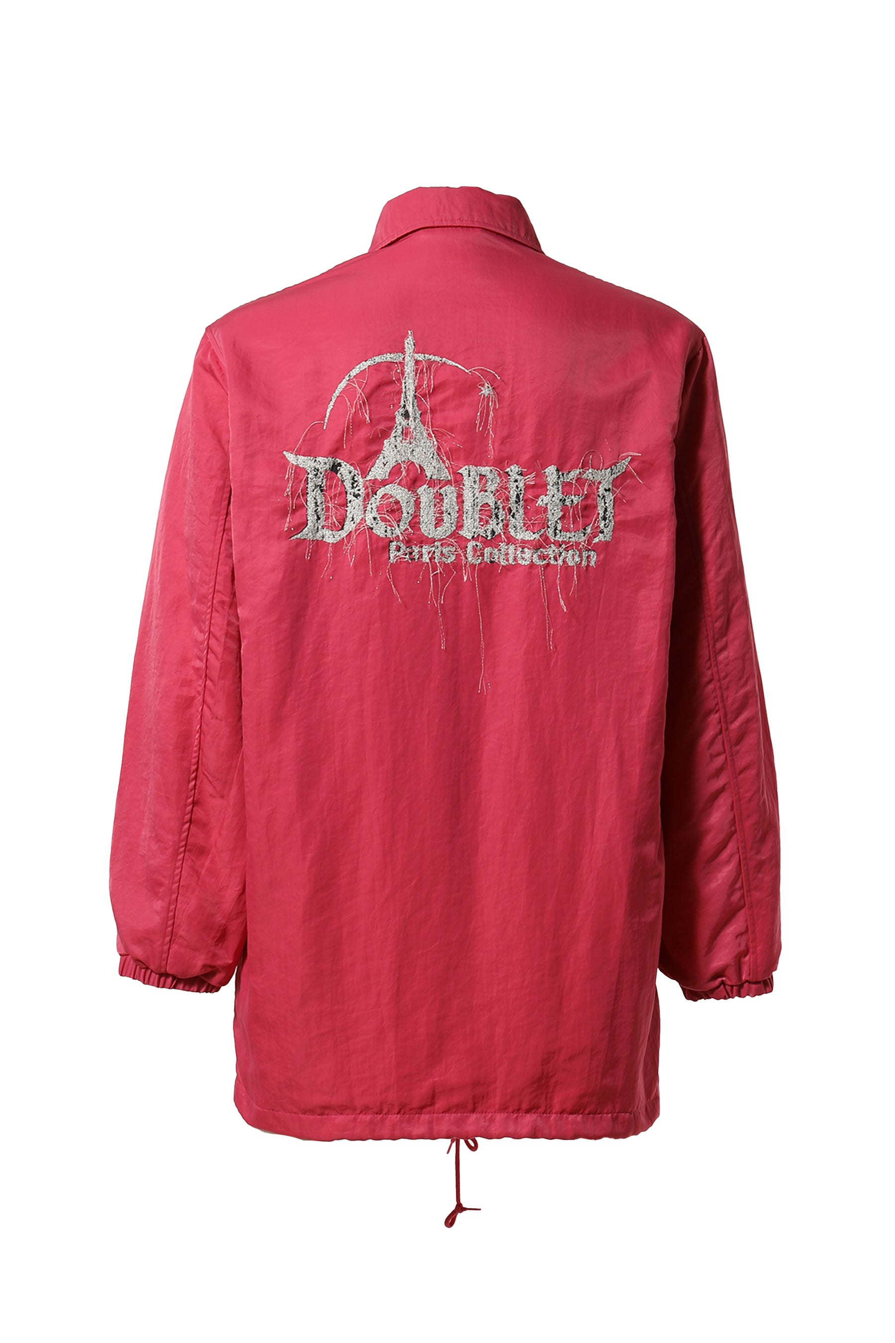 doublet ダブレット FW23 "DOUBLAND" EMBROIDERY COACH JACKET PINK -NUBIAN