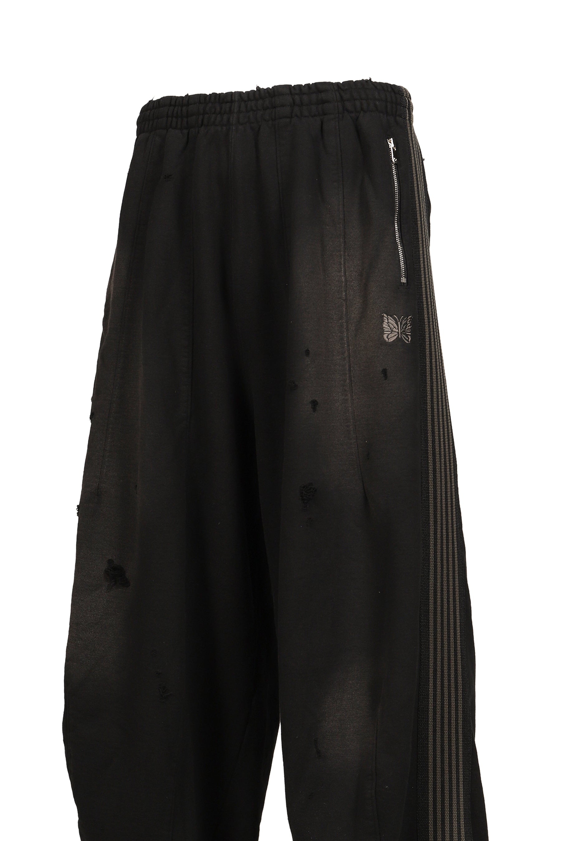 H.D. TRACK PANT - COTTON JERSEY / DAMAGED (20TH EXCLUSIVE) / BLK