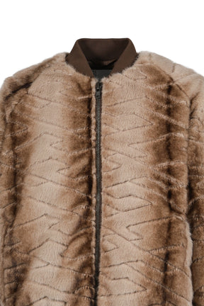 T-shirt Quilt Fur MA-1 / Brown 