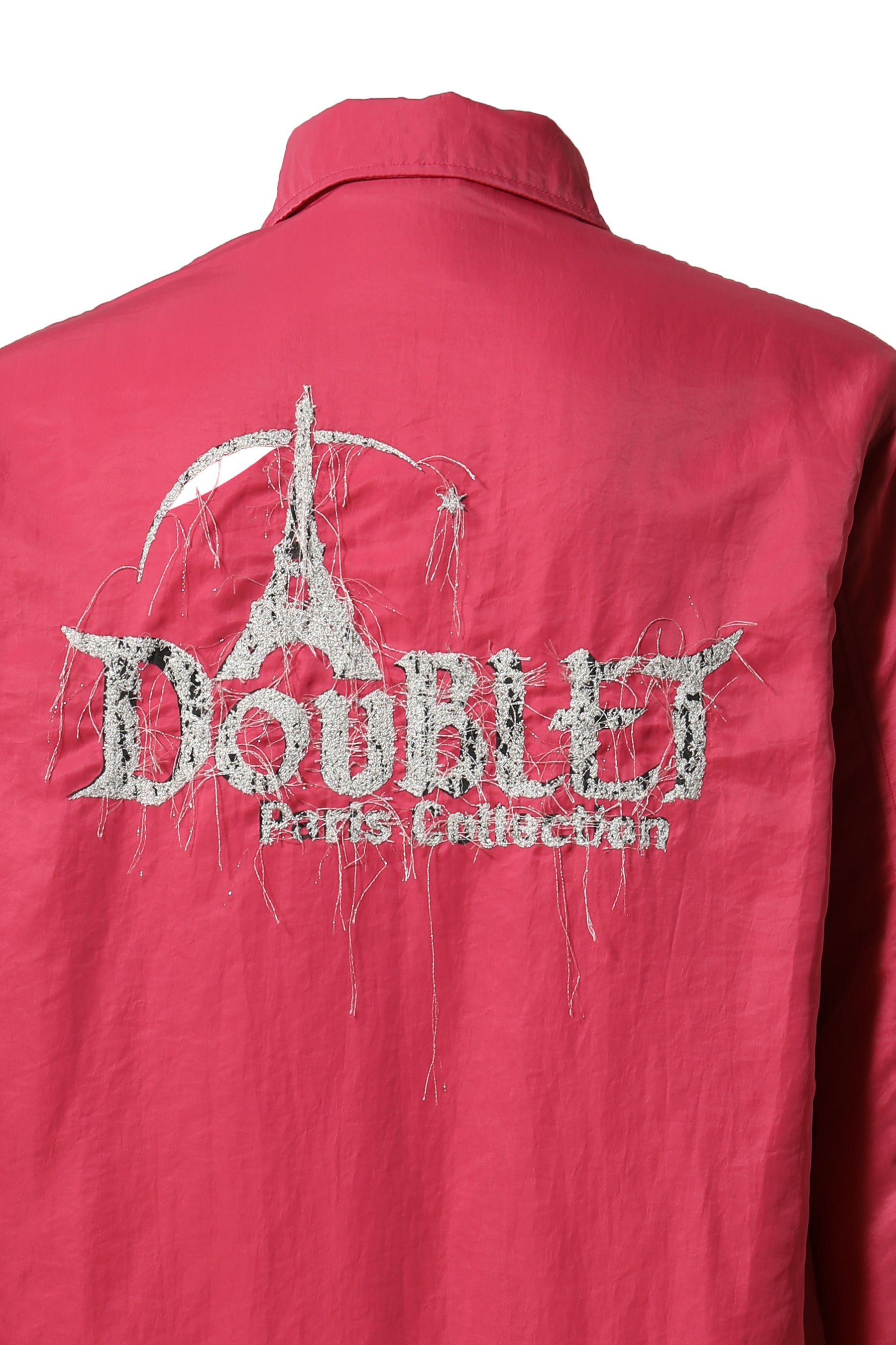 "DOUBLAND" EMBROIDERY COACH JACKET / PINK