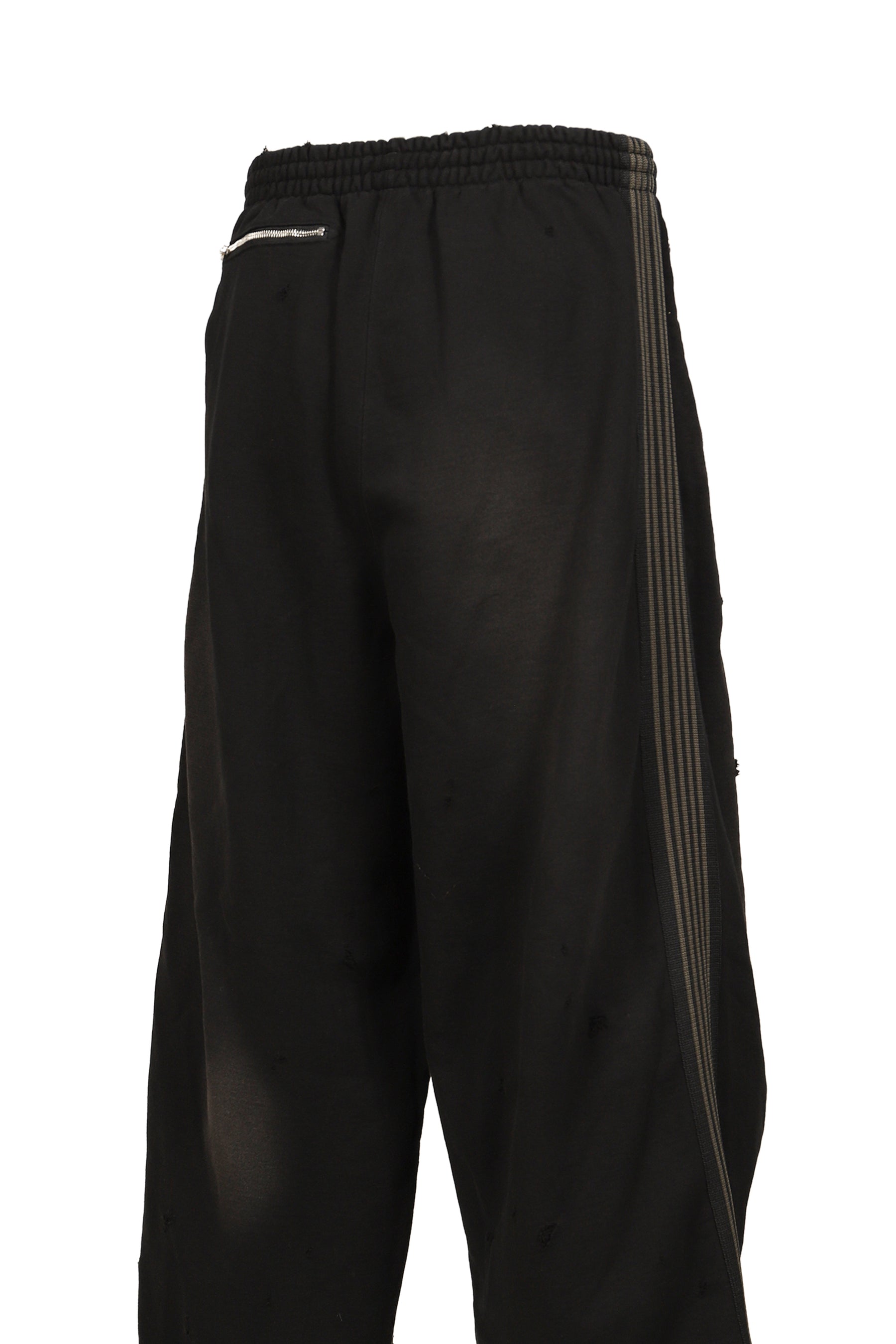 H.D. TRACK PANT - COTTON JERSEY / DAMAGED (20TH EXCLUSIVE) / BLK