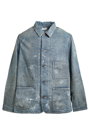 PAINT-STAINED ENGINEER'S COVERALL / AGED IND