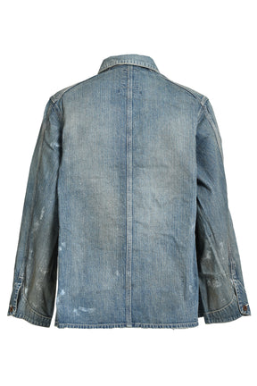 PAINT-STAINED ENGINEER'S COVERALL / AGED IND