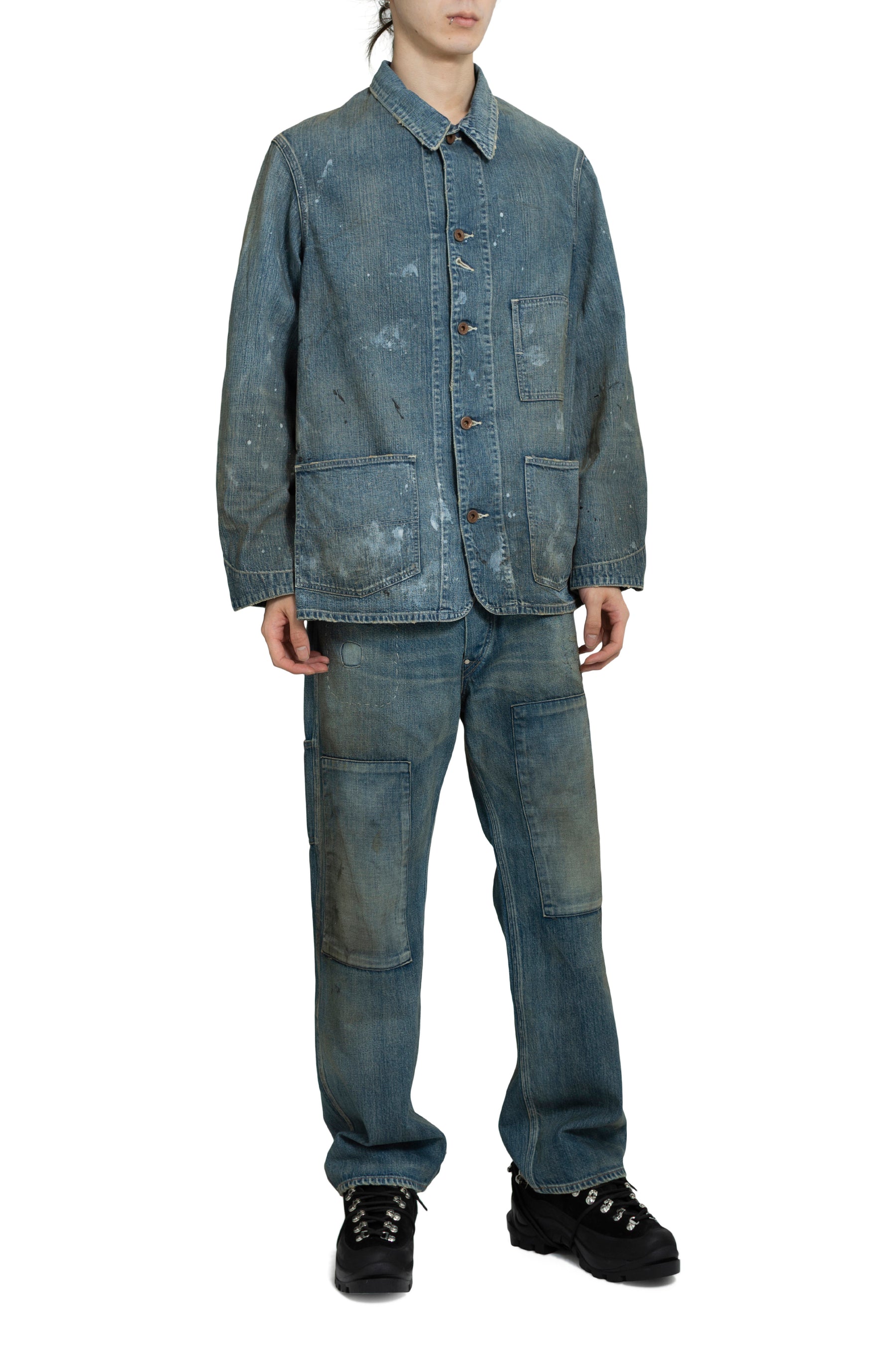 ジャケット・アウター WILDFRAULEIN71 Ink-Dyed Coverall ジャケット・アウター WILDFRAULEIN71 Ink-Dyed Coverall