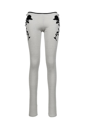 MAGNOLIA FRILLED LEGGINGS / GRY WHT