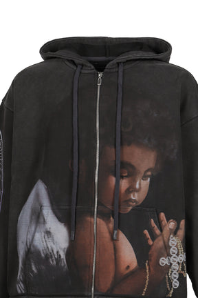 SACRED BEING ZIP UP / COAL