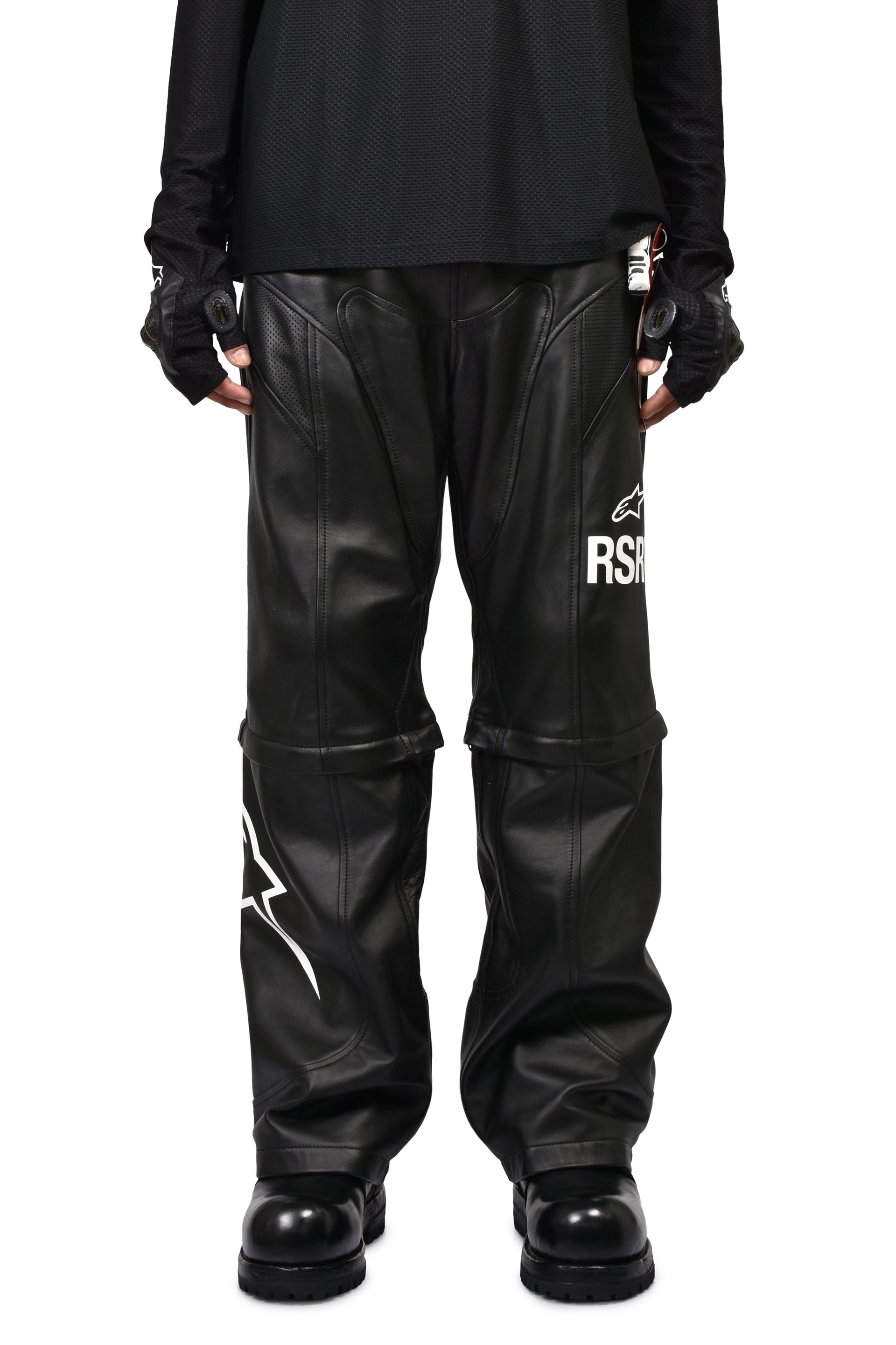 2.0 NEO BAT LEATHER PANTS / BLK