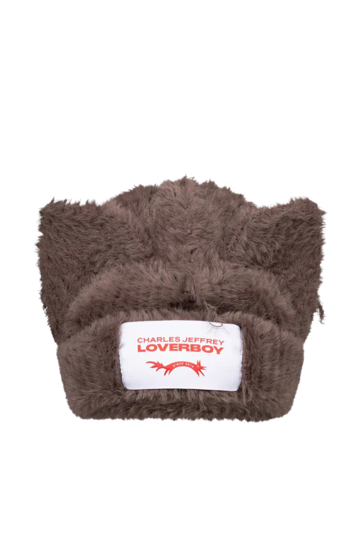 FLUFFY CHUNKY EARS BEANIE / BROWN