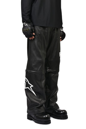 2.0 NEO BAT LEATHER PANTS / BLK