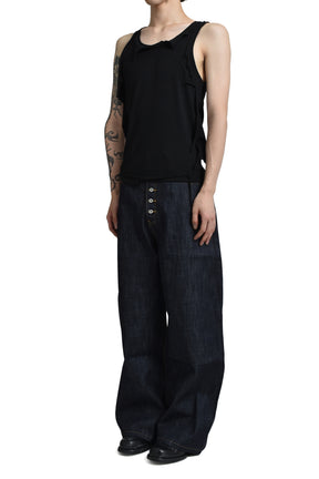 RAW DENIM JAPANESE LOOSE FIT / BLU