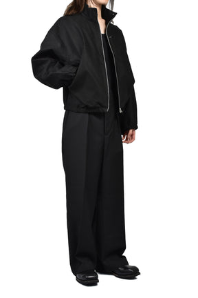 DRAPED BLOUSON MOLESKIN / BLK