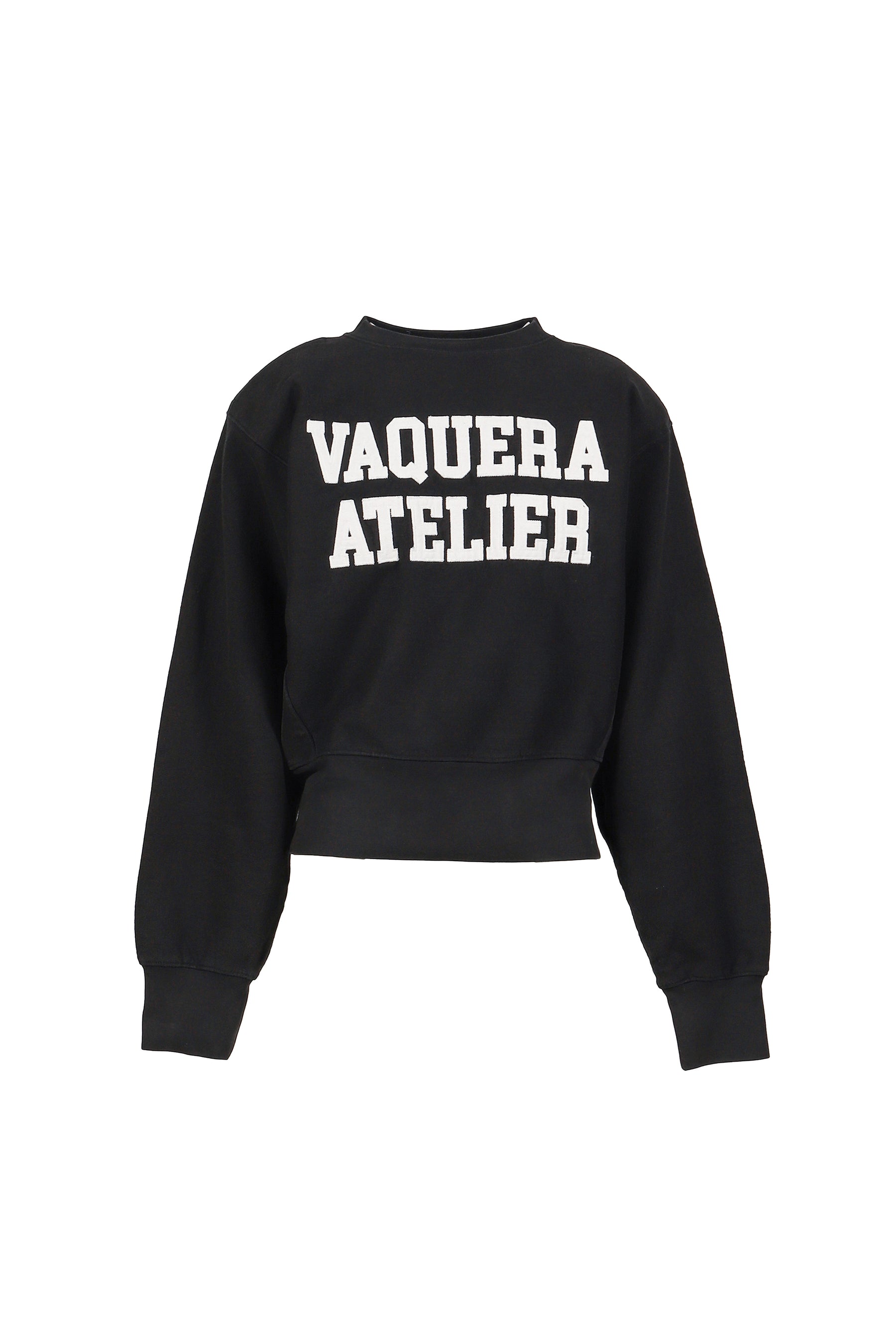 SHOULDERPAD SWEATSHIRT KNIT / BLK