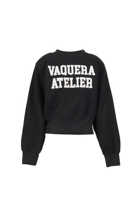 SHOULDERPAD SWEATSHIRT KNIT / BLK