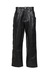 VETEMENTS LEATHER HIP-HOP PANTS / BLK