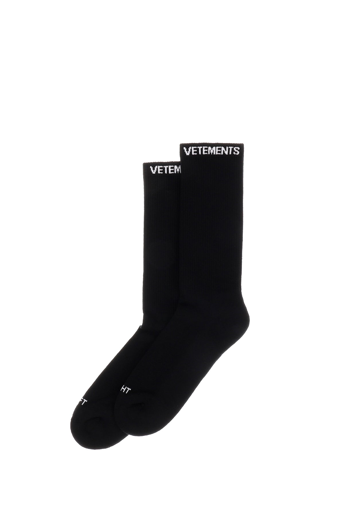 VETEMENTS LOGO SOCK / BLK