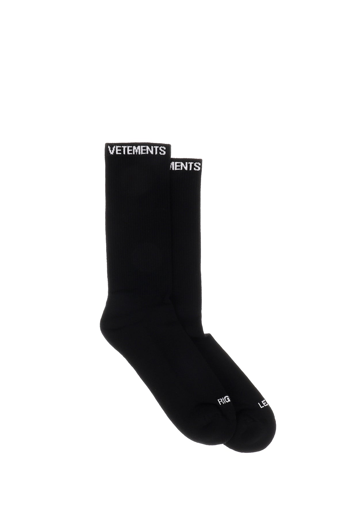 VETEMENTS LOGO SOCK / BLK