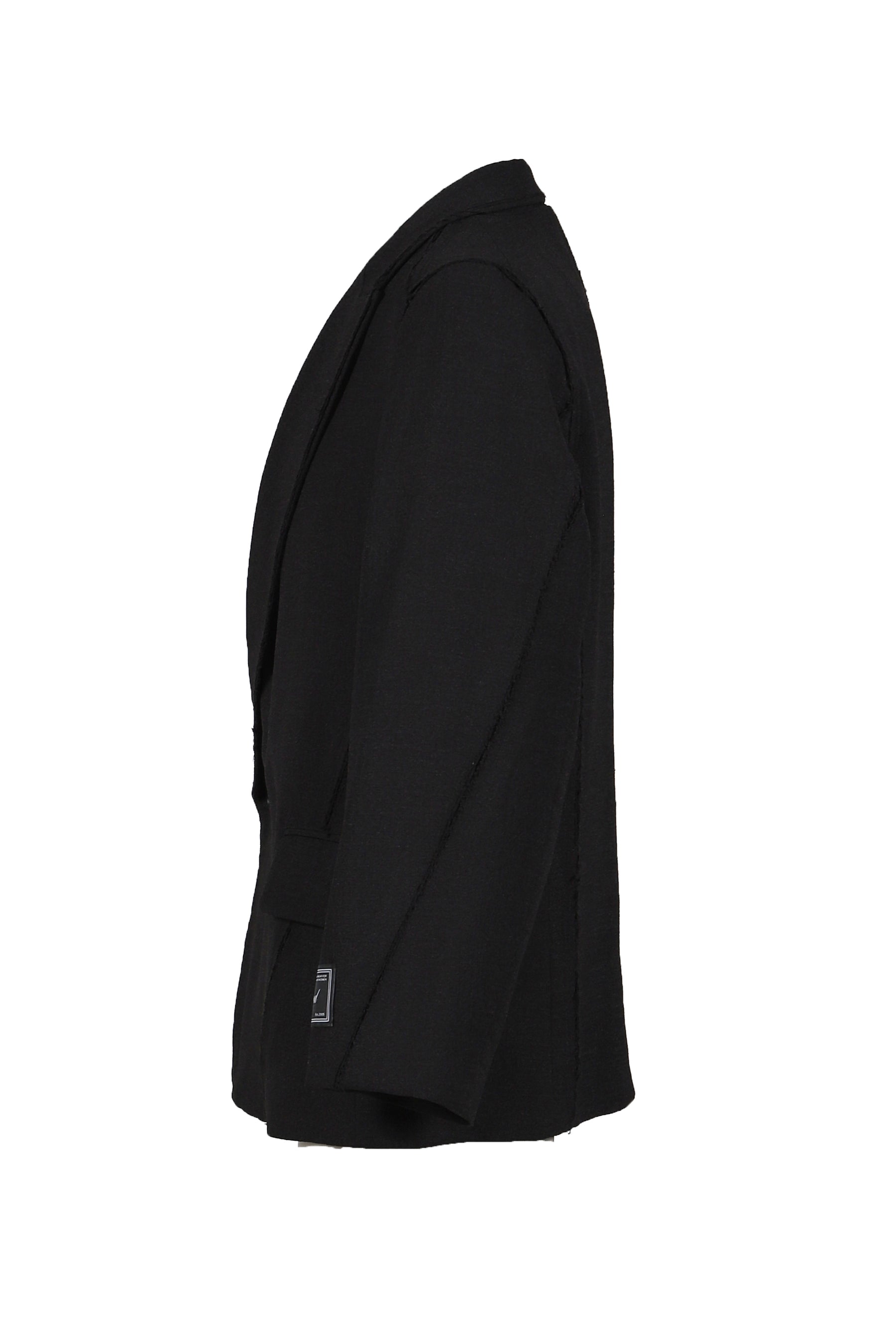 SPLIT CUT JACKET / BLACK 