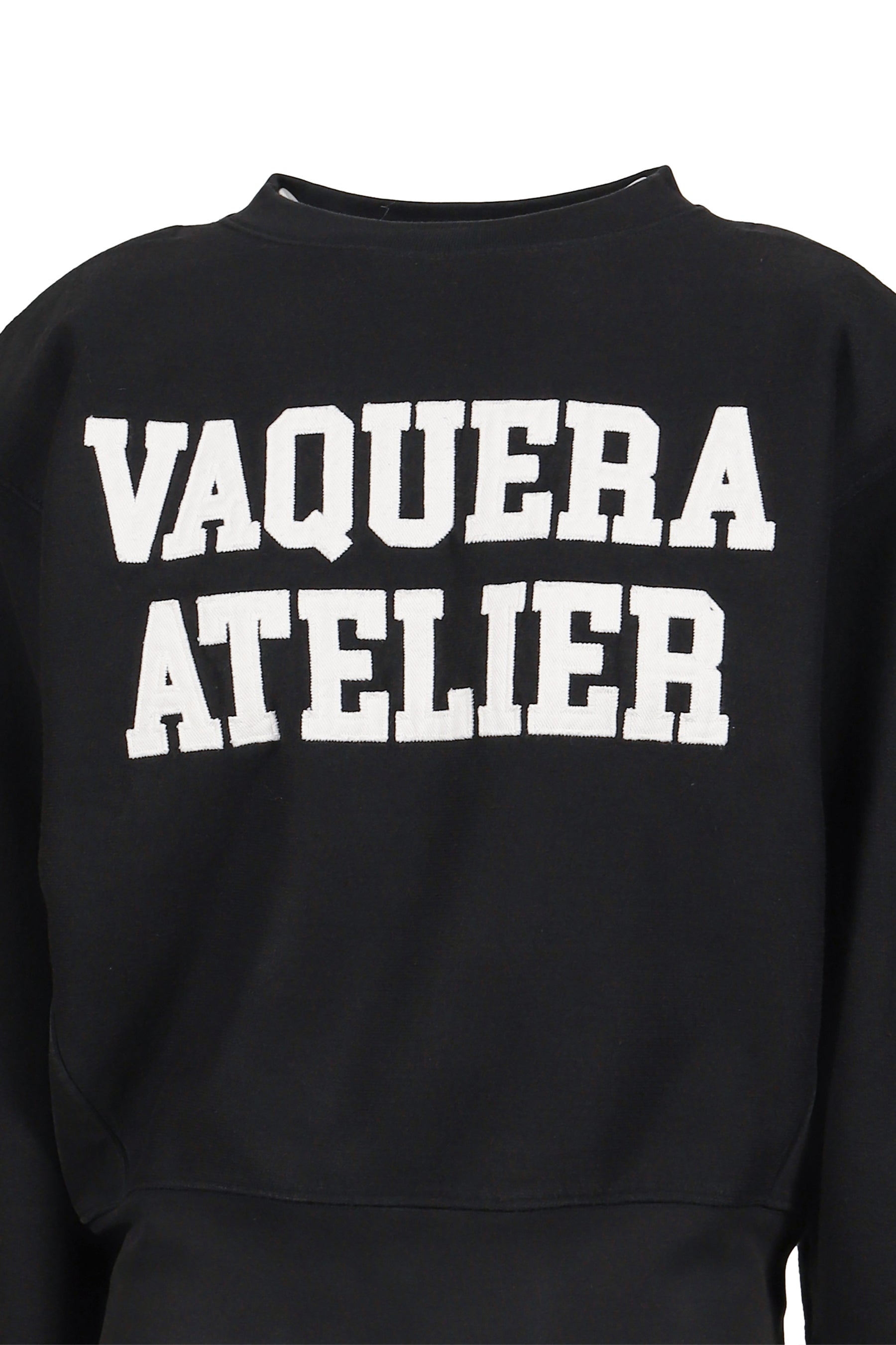 SHOULDERPAD SWEATSHIRT KNIT / BLK