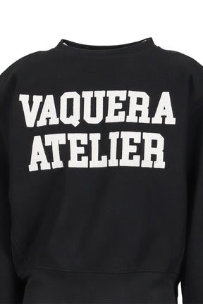 SHOULDERPAD SWEATSHIRT KNIT / BLK