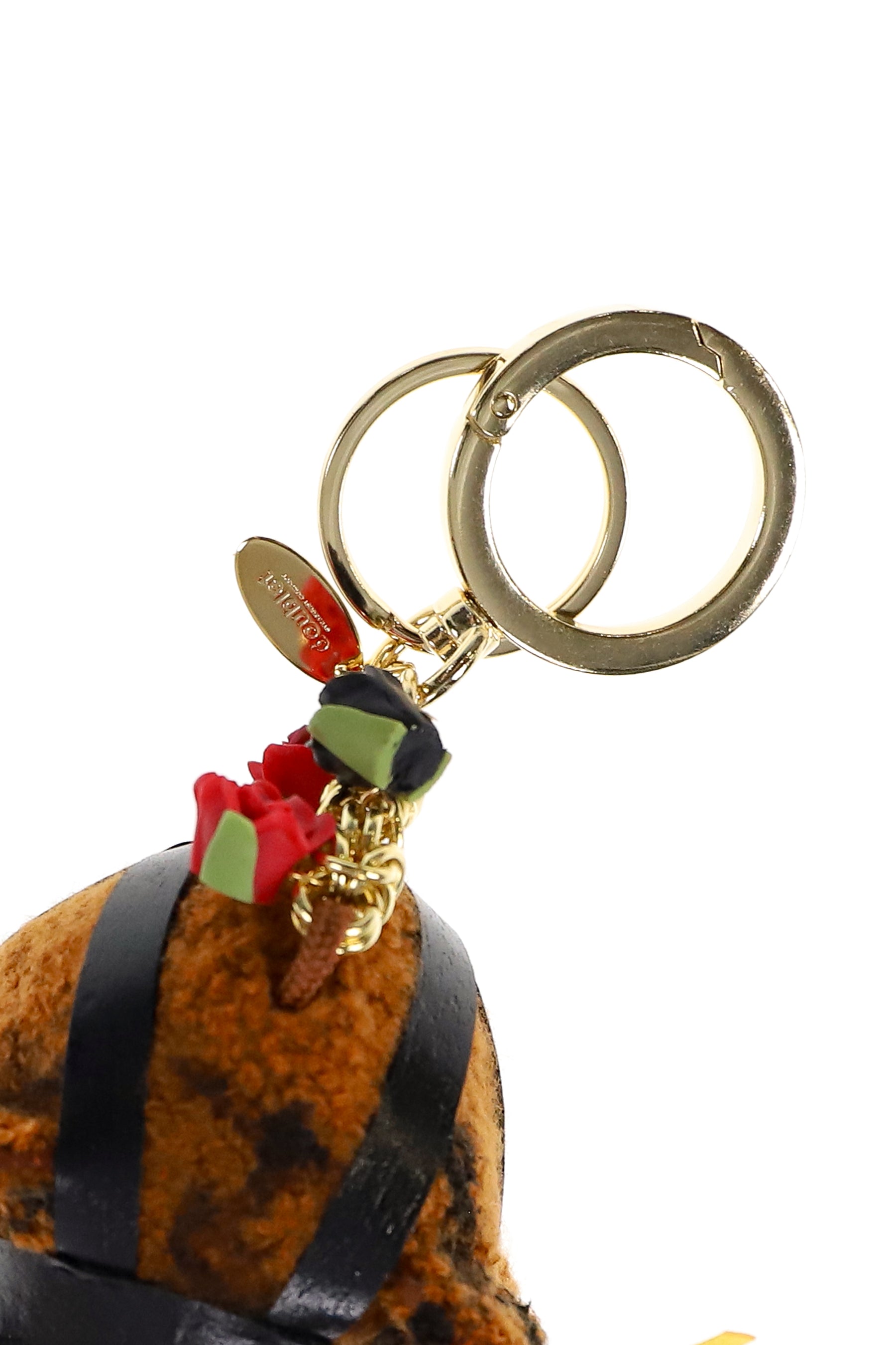 GUS MASK BEAR KEY RING / GOLD