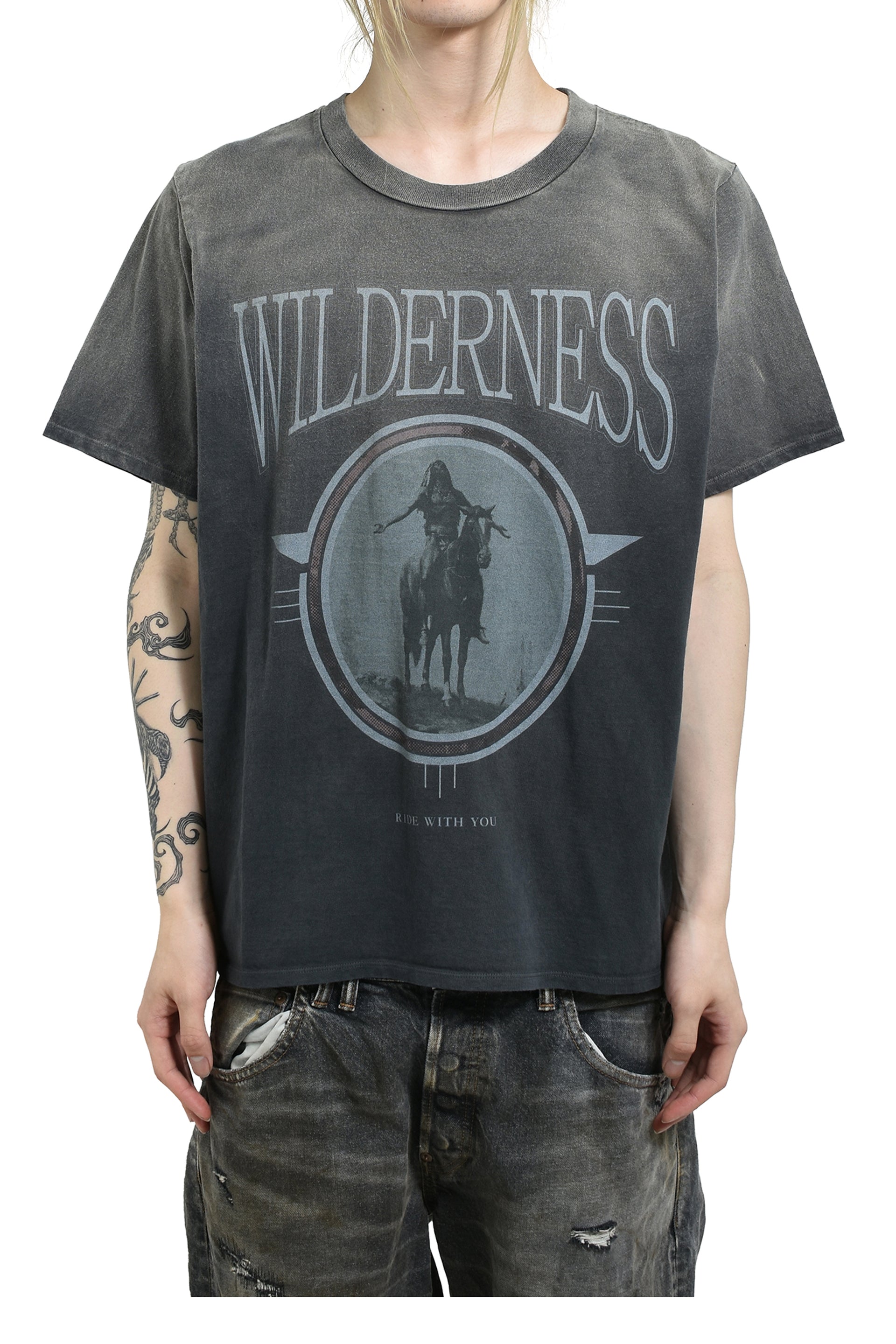 JUN/NAKAYAMA WILDNESS T-SHIRTS / BLK