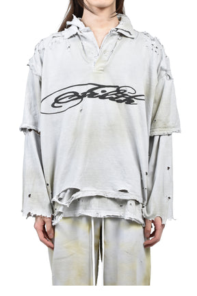 FRAT LONG SLEEVE / DIRT DIRTY WHT