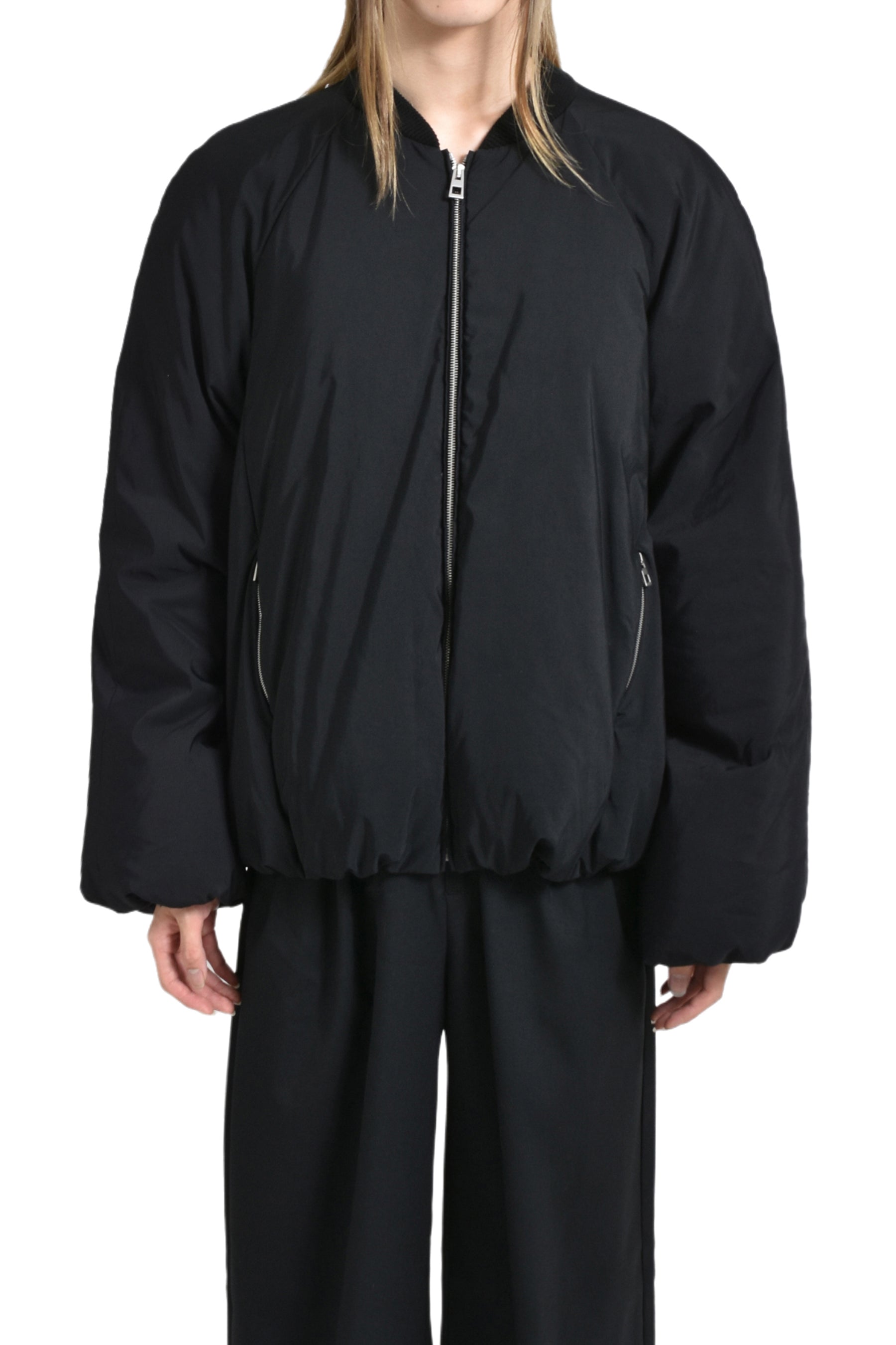 PADDED BOMBER JACKET / BLK