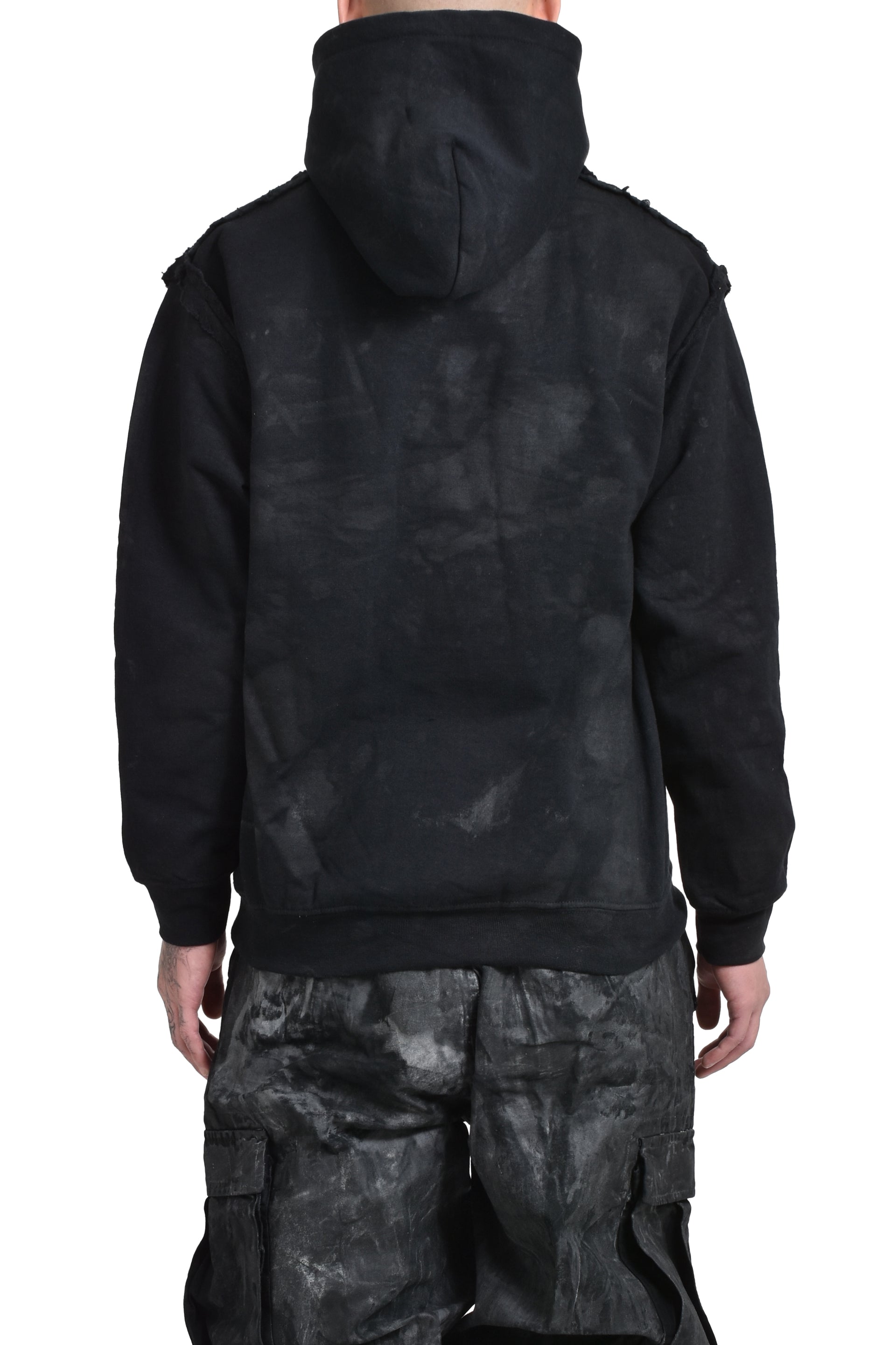 P.L.N. OILSKIN HOODIE / BLK