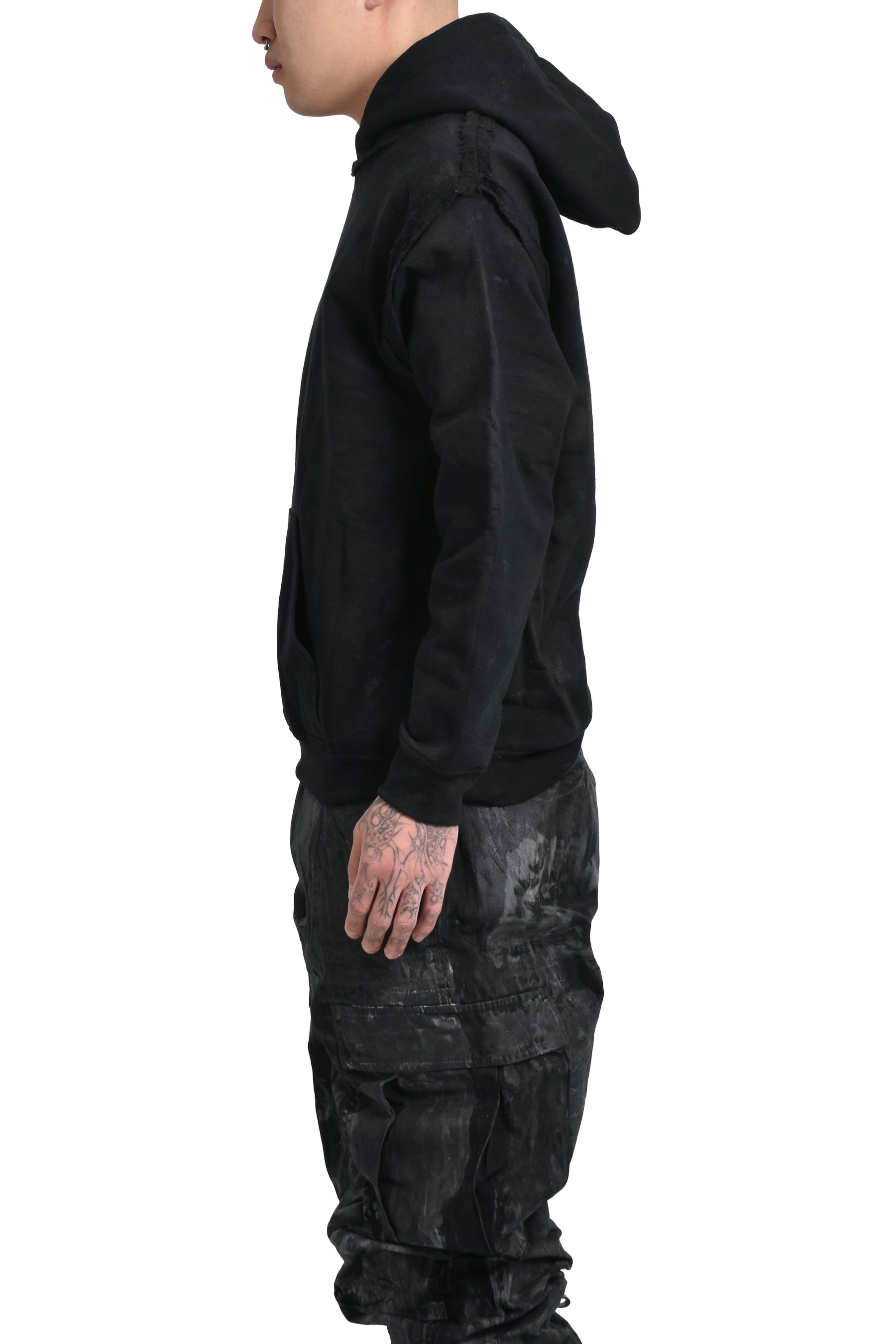 OILSKIN HOODIE / BLK