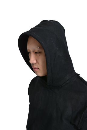 OILSKIN HOODIE / BLK