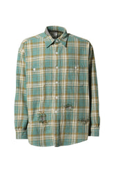 REPAIR AGEING FLANNEL SHIRTS (EXCLUSIVE) / GRN CHECK