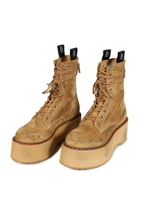 DOUBLE STACK BOOTS / KHA