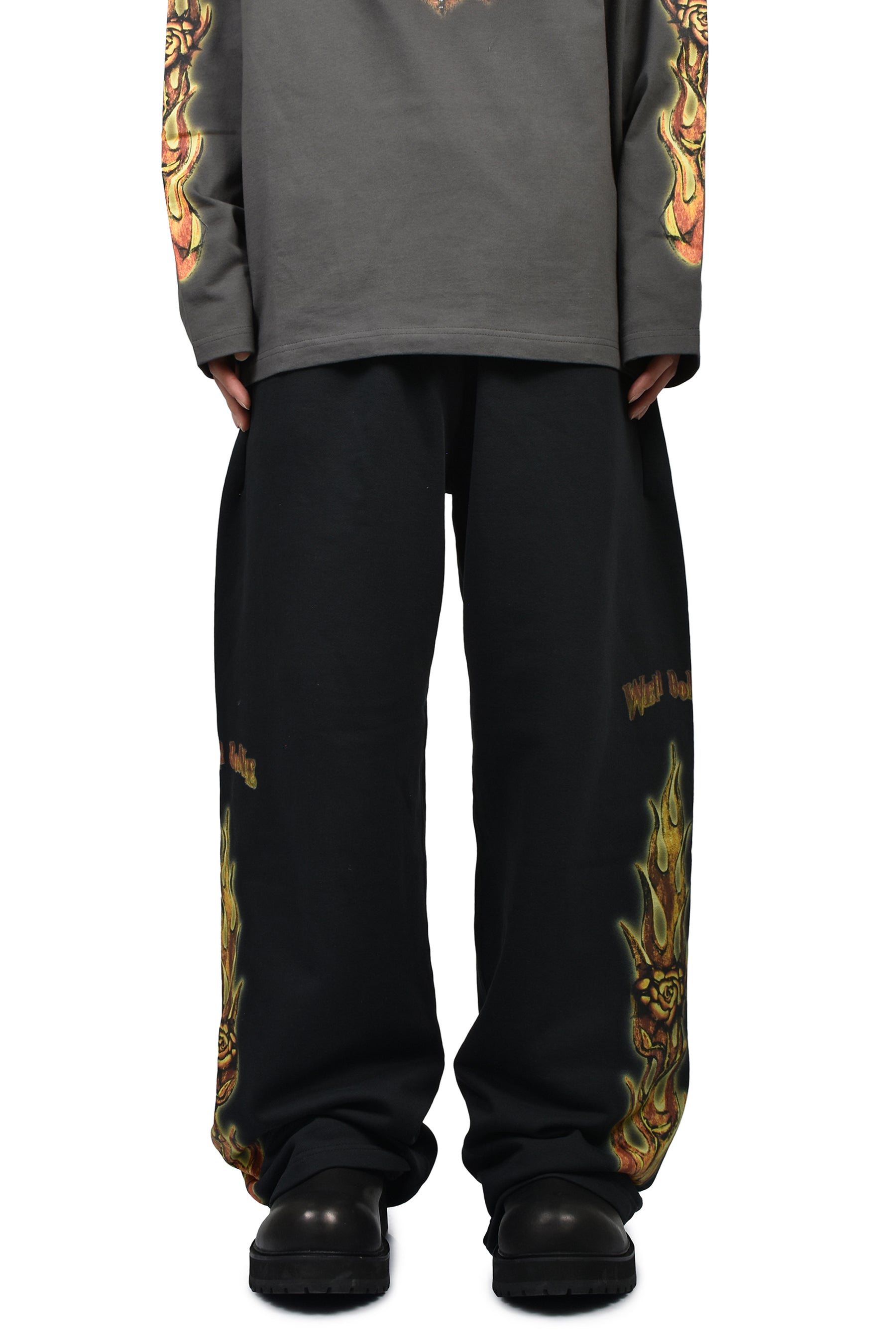 FIRE SWEATPANTS / BLK