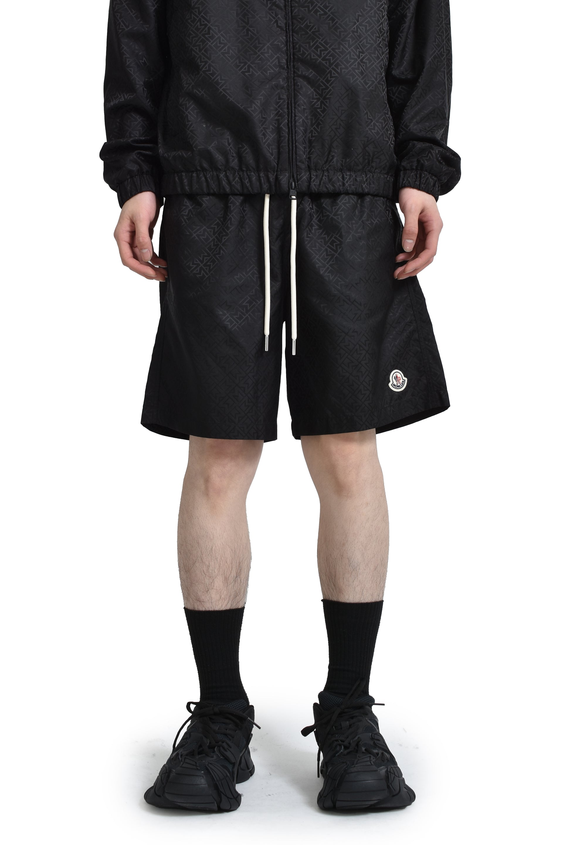 Moncler MUTI LOGO SWIMWEAR / BLK
