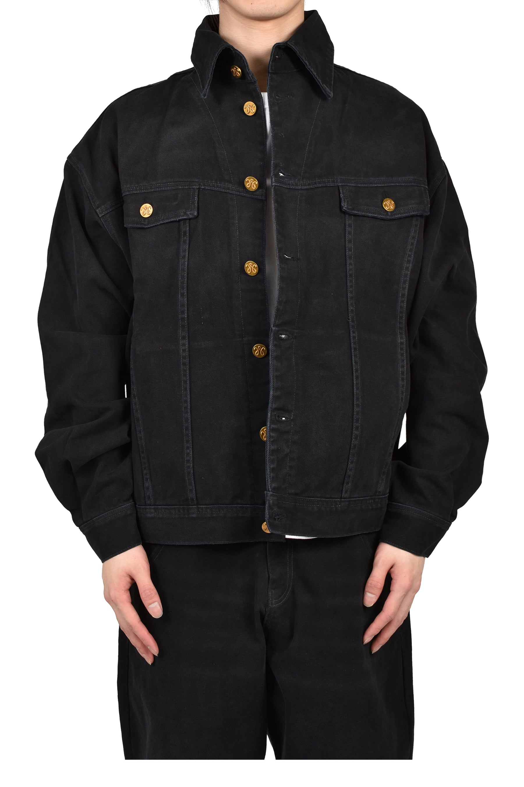 CHACHI DENIM TRUCKER / BLK