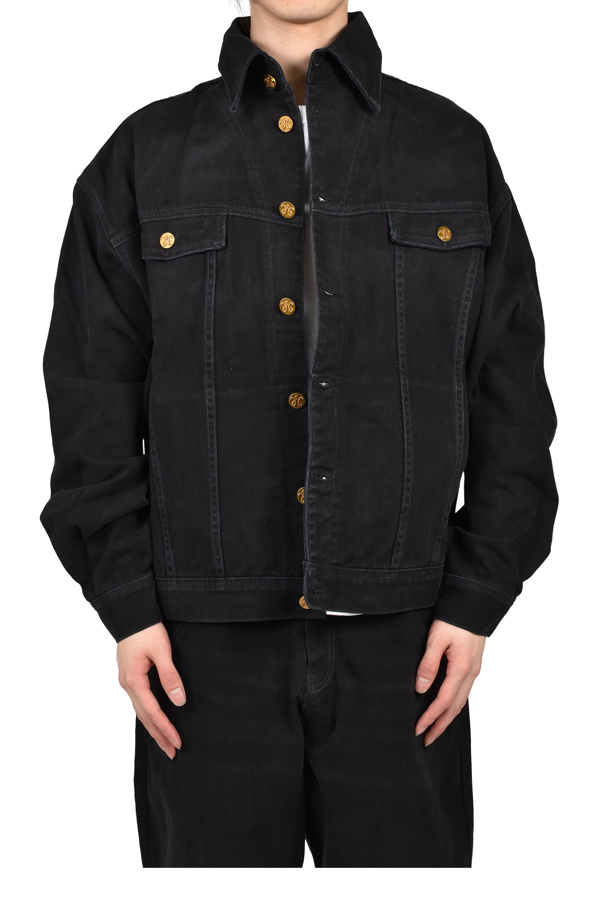 CHACHI DENIM TRUCKER / BLK