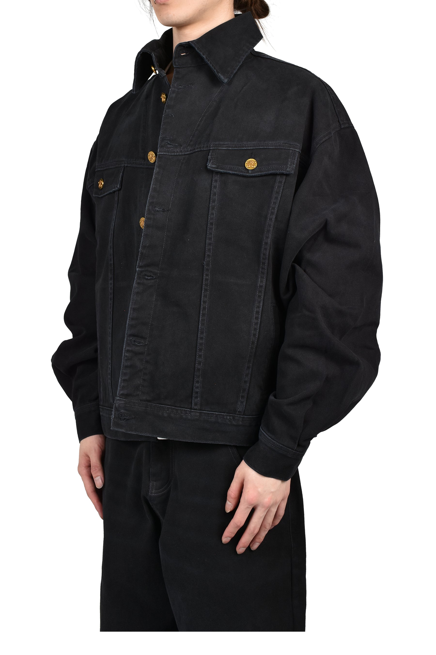 CHACHI DENIM TRUCKER / BLK