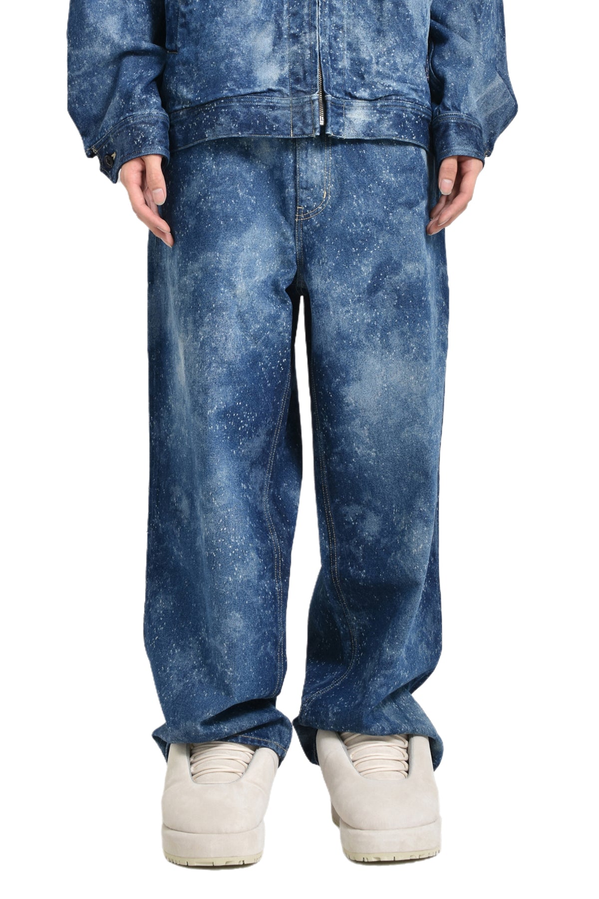 GALAXY DENIM BIG HEART PANTS / IND