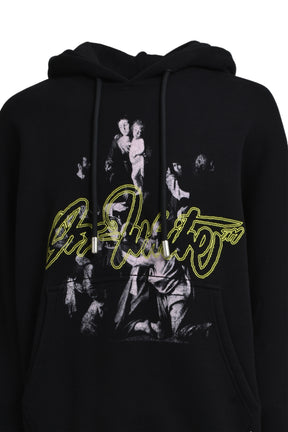 SCRIPT MARY SKATE HOODIE / BLK MULTICOLO