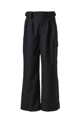 HEAVY WOOL GABARDINE GURKHA CARGO PANTS .12 / BLK