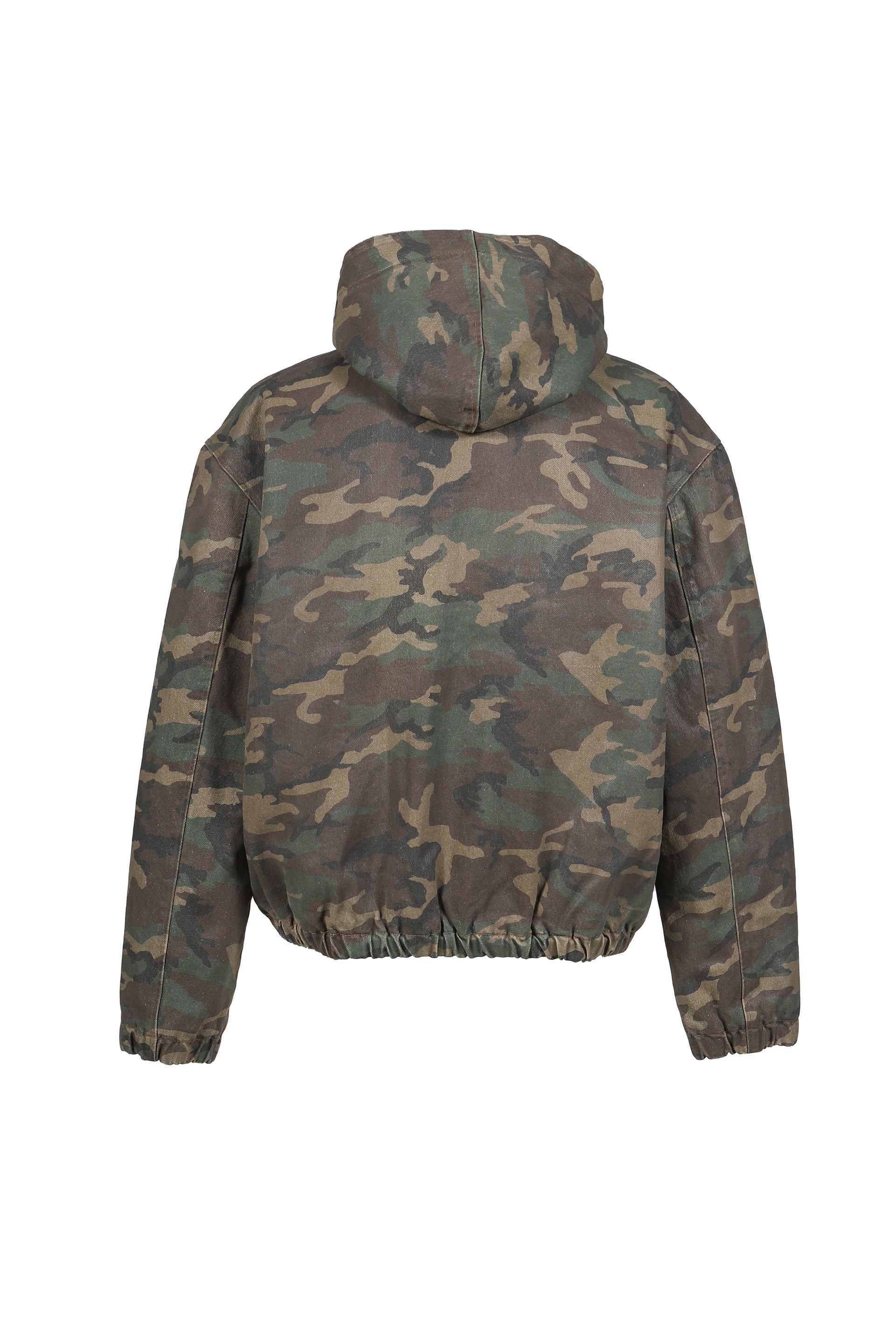 COATED SHERPA LINING HOODIE / CAMO