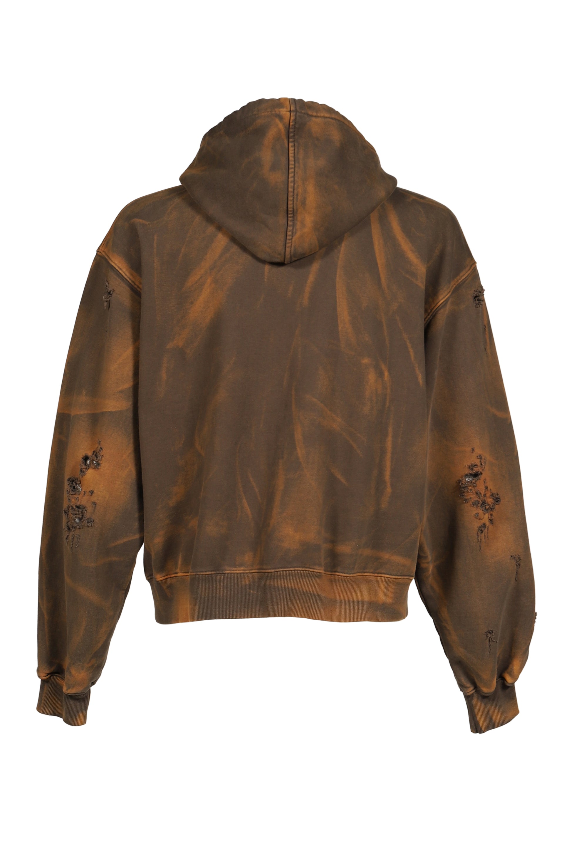 TC TWO TONE WASHED ZIP-UP HOODIE / OLV