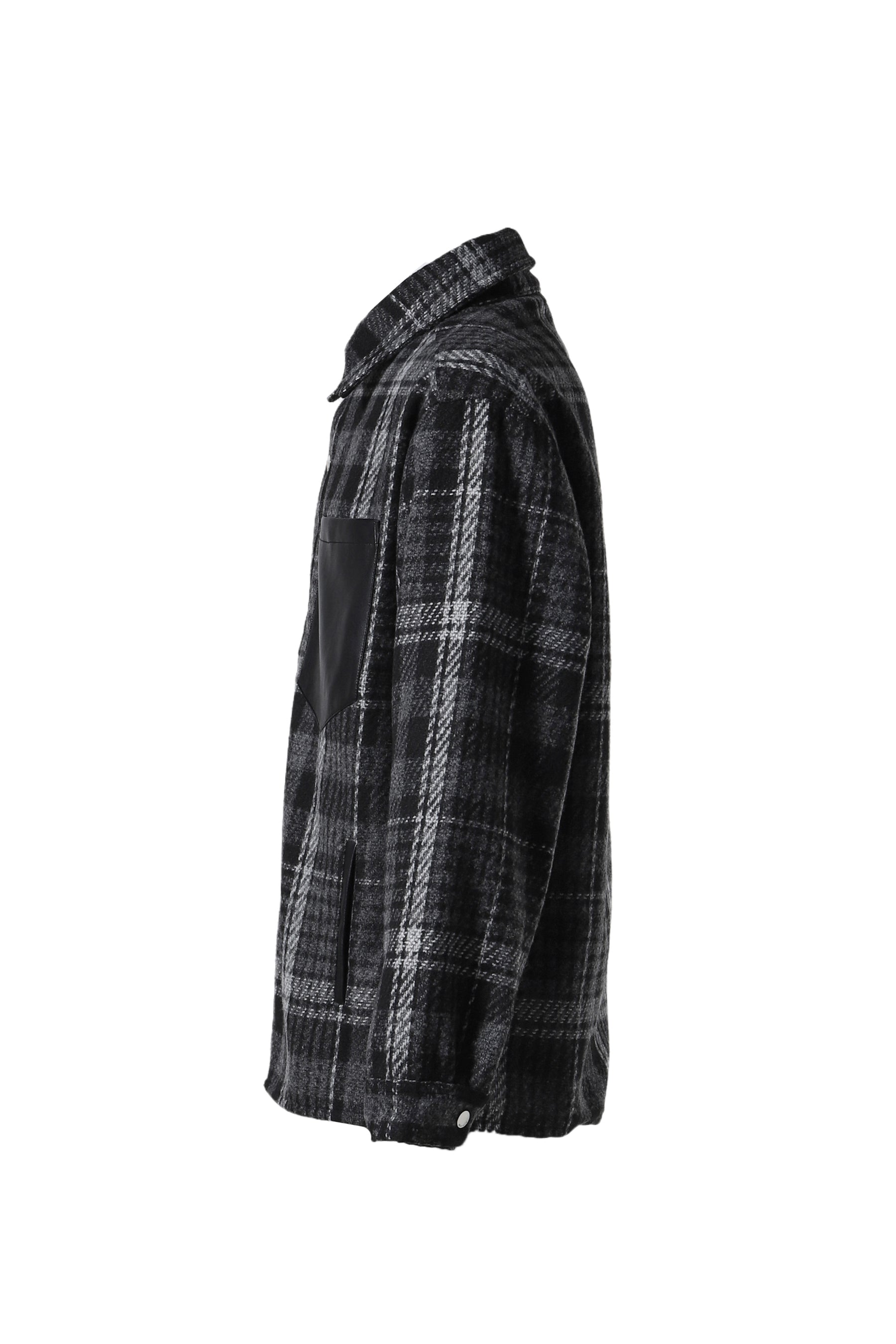 HUNTING CHECK JACKET / BLK