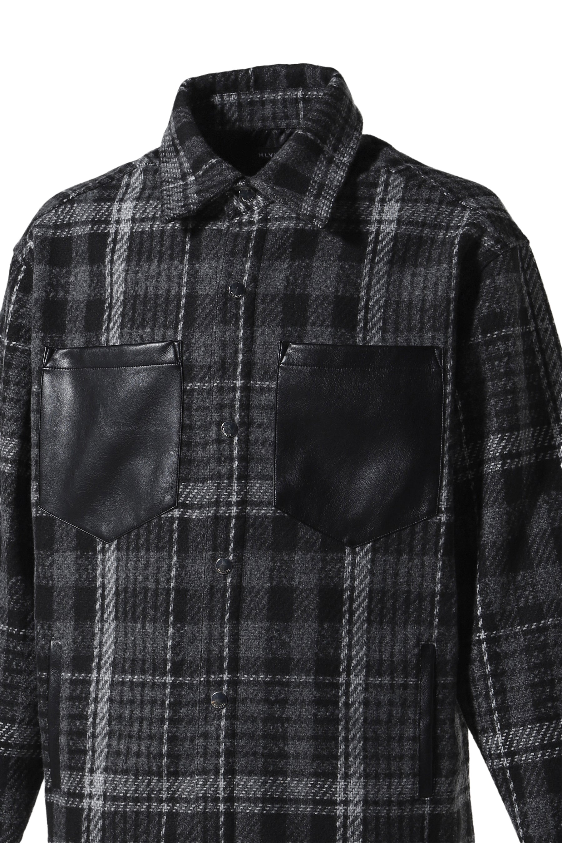 HUNTING CHECK JACKET / BLK