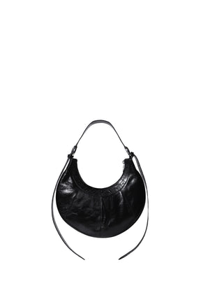 EMBOSSED LEATHER ECLIPS CROSSBODY / BK99 BLK