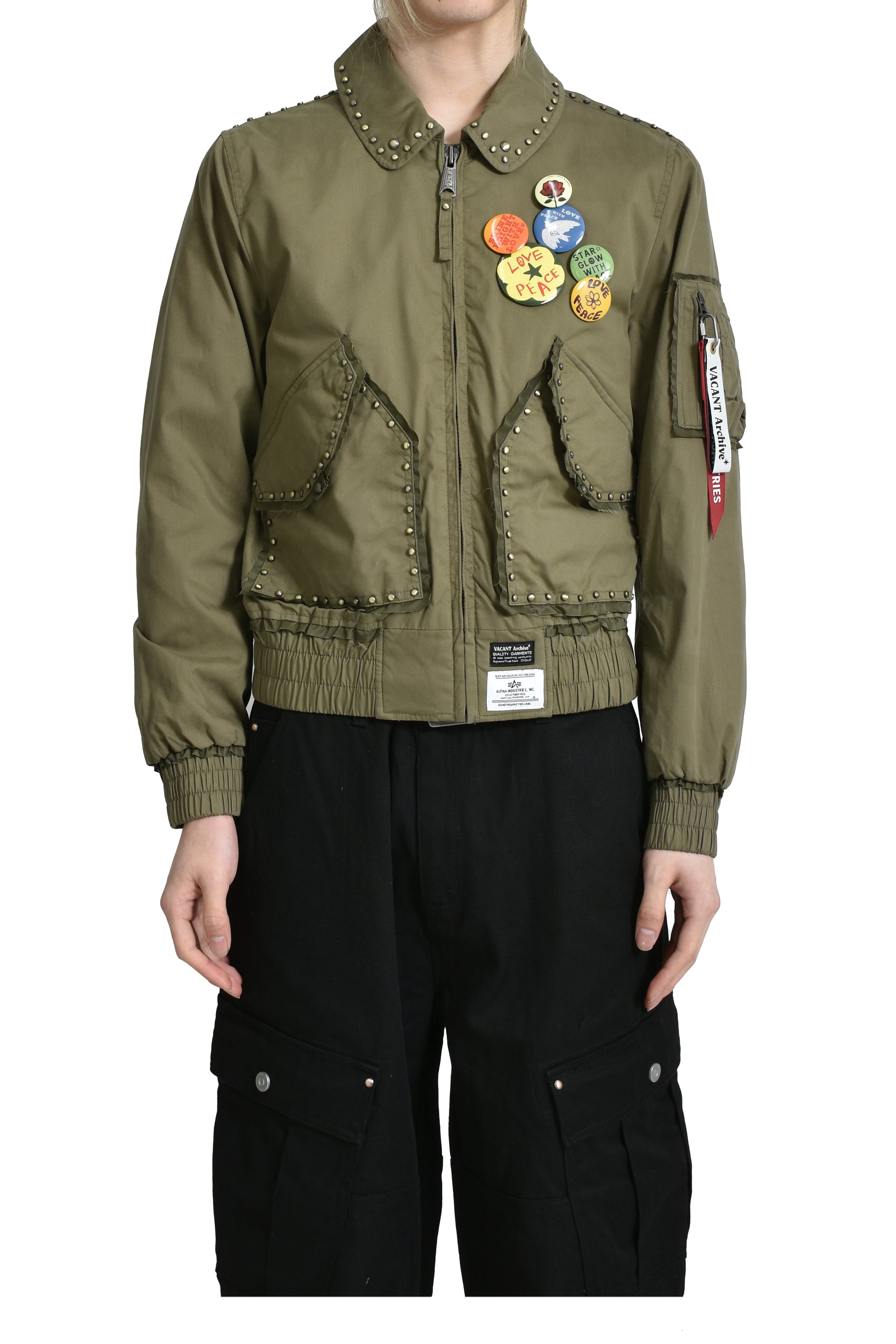 VACANT Archive × ALPHA INDUSTRIES AVRIL VALLEY FLIGHT JACKET / KHA